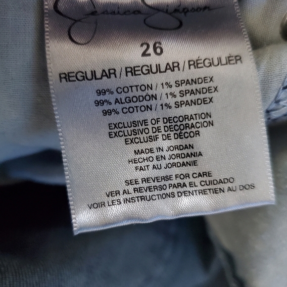 JESSICA SIMPSON Rockin curvy bootcut denim jeans. Size 26 - Picture 8 of 11